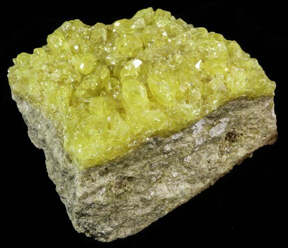 Lemon-Yellow Sulfur Crystals - Bolivia #51584